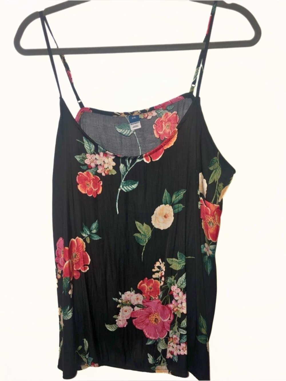 Floral Black Camisole Top